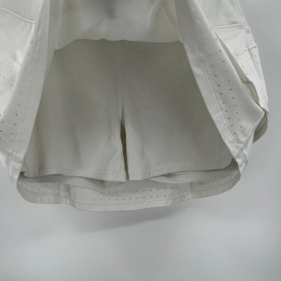 ATHLETA Women's White Stealth TruCool Athletic Workout Tennis Skort Size Medium - Picture 5 of 8